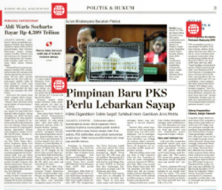 Pimpinan Baru PKS Perlu Lebarkan Sayap