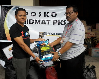 PKS Buka Posko Bantuan Korban Kebakaran di Klofkamp Jayapura