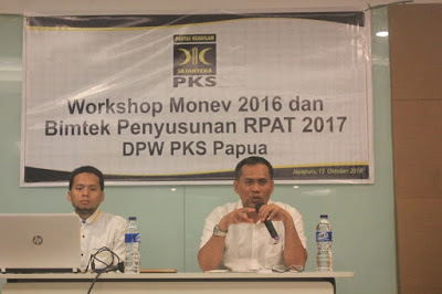 Matangkan Rencana Kerja Tahun 2017, PKS Papua Gelar Bimtek RPAT Berbasis Online