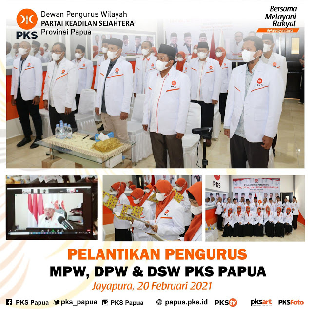 PKS Wilayah Indonesia Timur Gelar Pelantikan Pengurus DPW, MPW, DSW.